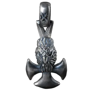 Real Solid 925 Sterling Silver Pendants Animals Eagle Cross Gothic Punk Jewelry