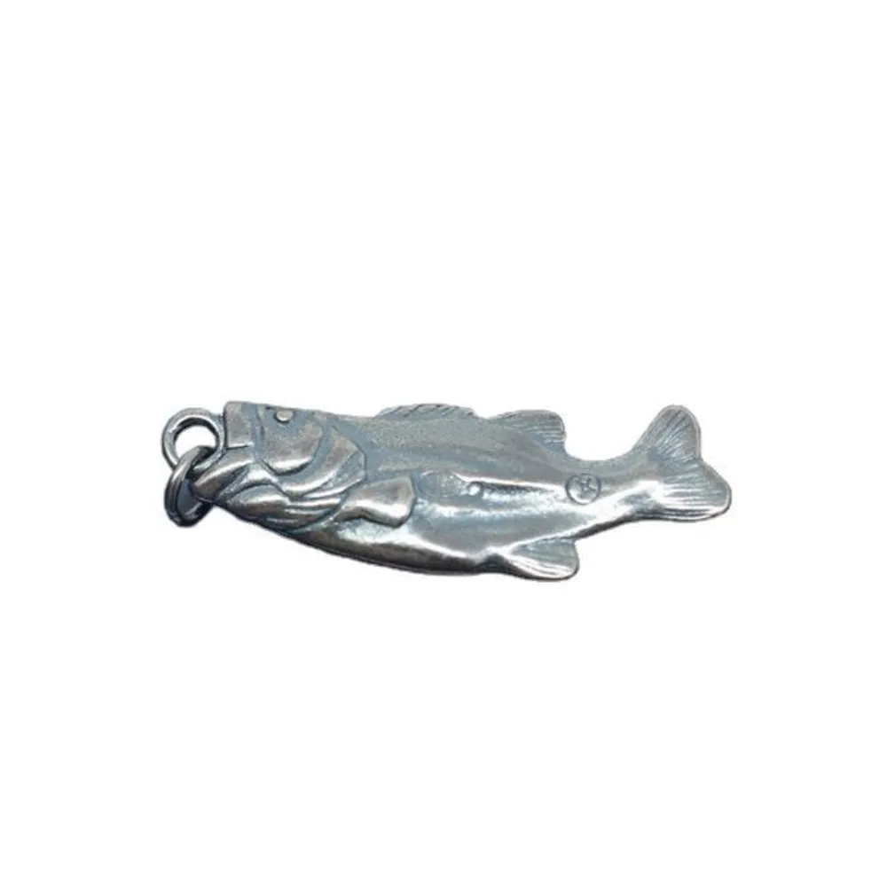 Real Solid 925 Sterling Silver Pendants Fish Animal Men Fashion Jewelry