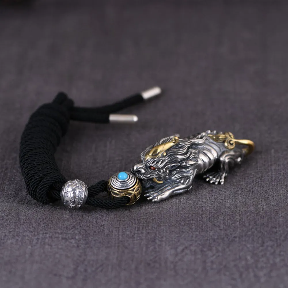 Real Solid 925 Sterling Silver Pendants PiXiu Mythical Animal Wealth Men Fashion Jewelry