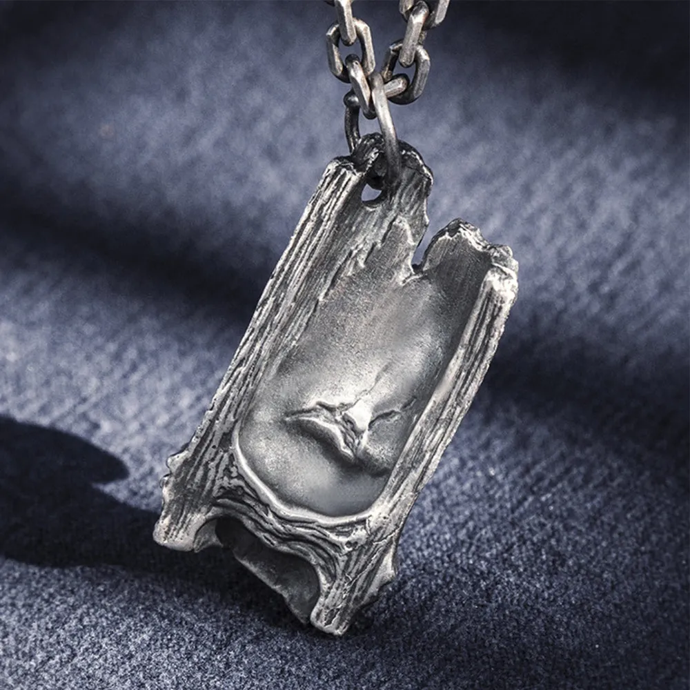 Real Solid 999 Sterling Silver Pendants Snails Animal Tree Stump Plant Jewelry
