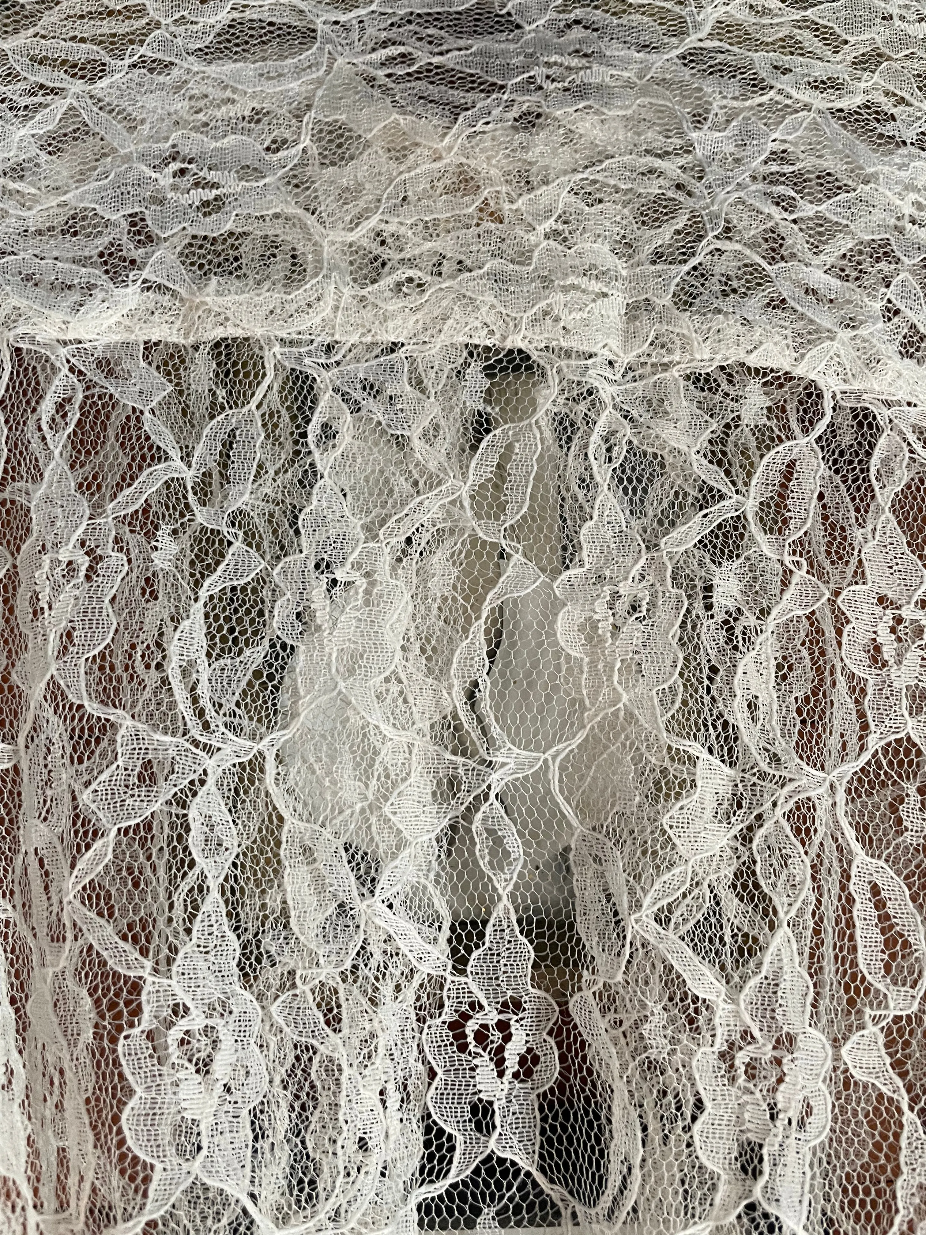 Reserved 1930s Full Length Lace Boudoir Jacket