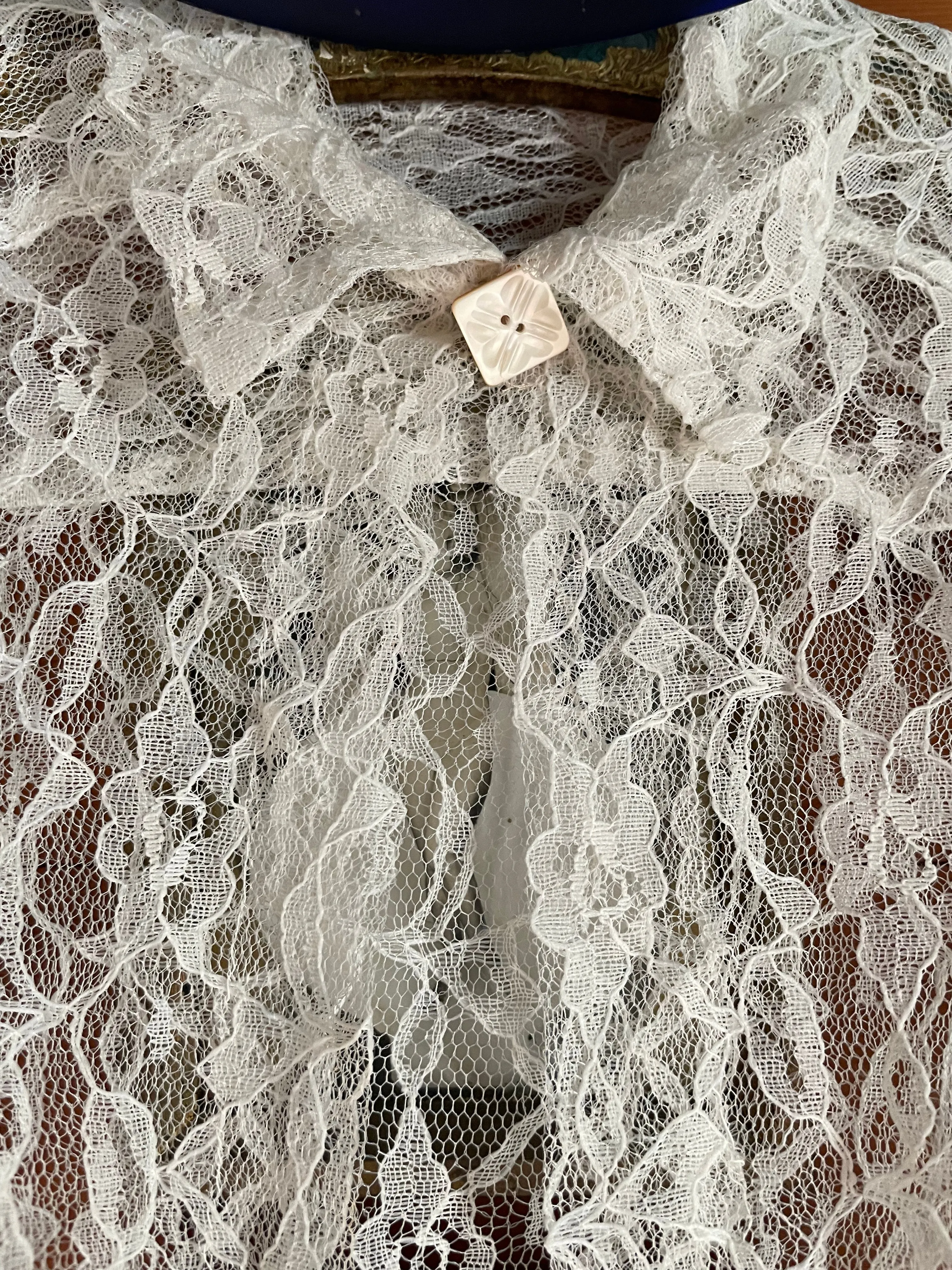 Reserved 1930s Full Length Lace Boudoir Jacket