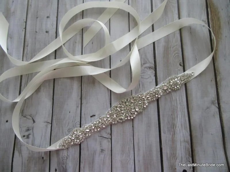 Rhinestone Beaded Belt Style: Paris 13.5" long (more colors)