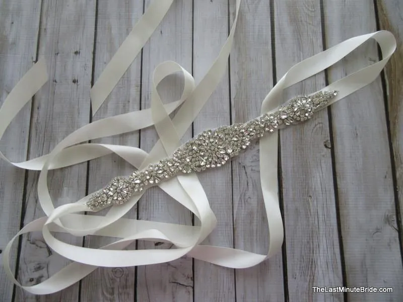 Rhinestone Beaded Belt Style: Paris 13.5" long (more colors)