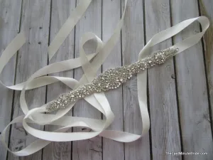 Rhinestone Beaded Belt Style: Paris 13.5" long (more colors)