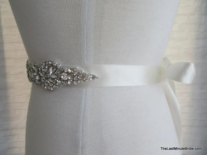 Rhinestone Beaded Belt Style: Paris 13.5" long (more colors)