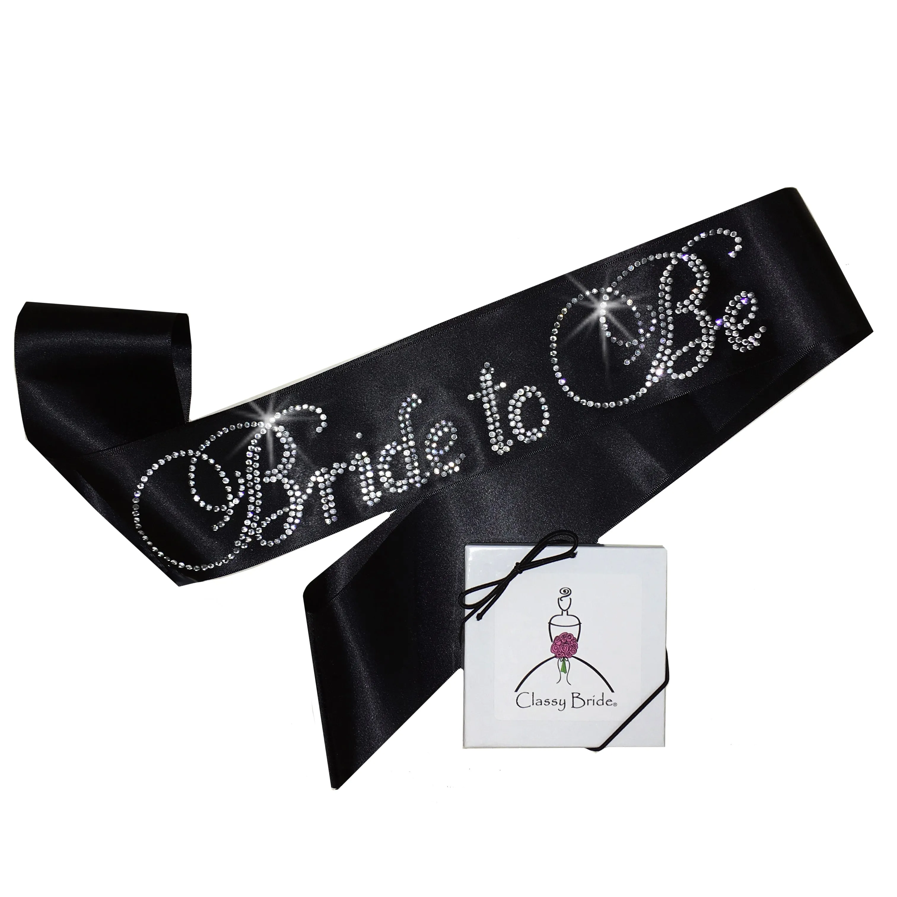 Rhinestone Bride to Be Sash