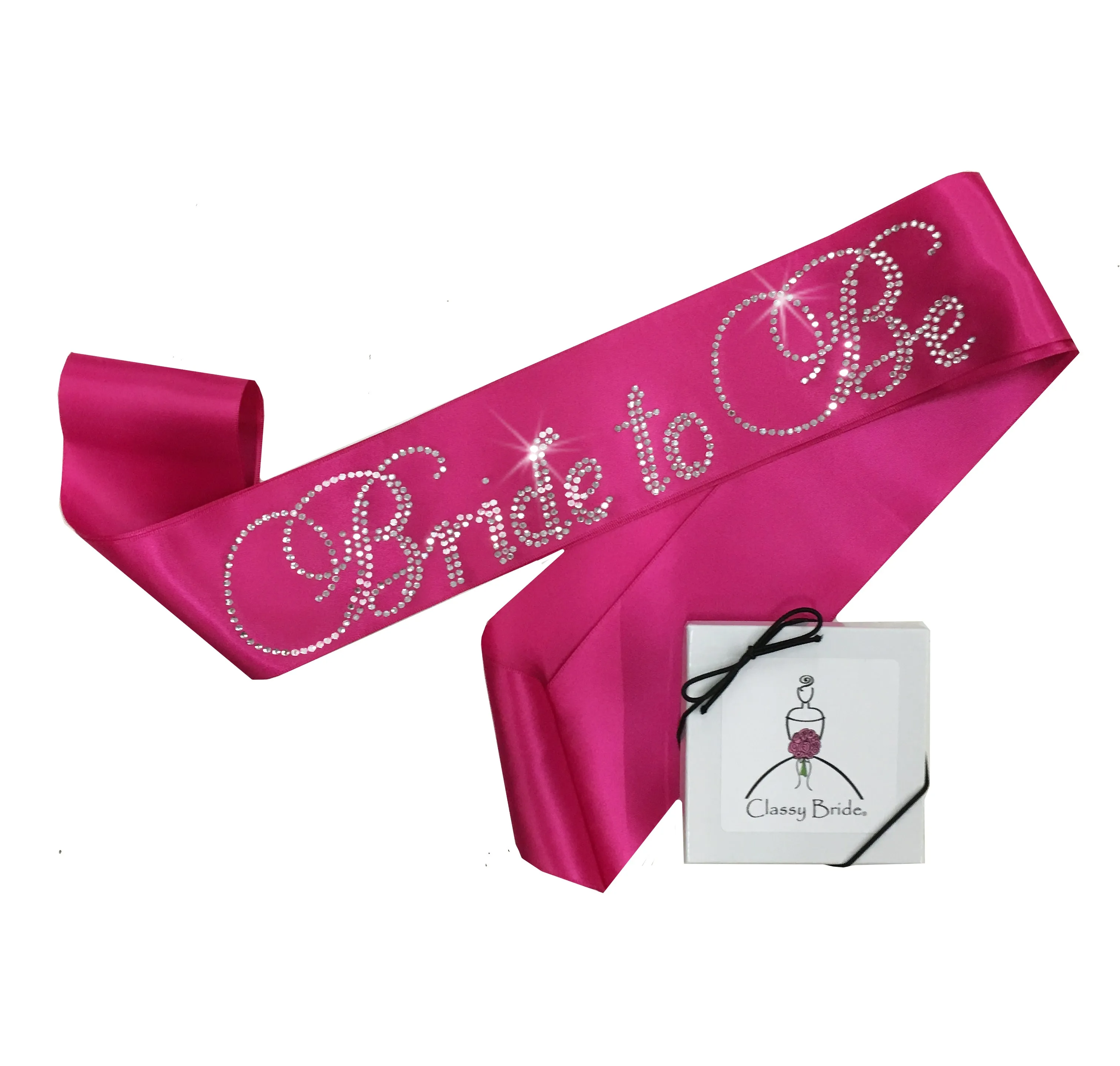 Rhinestone Bride to Be Sash