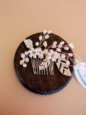 Rose Gold Bridal Comb