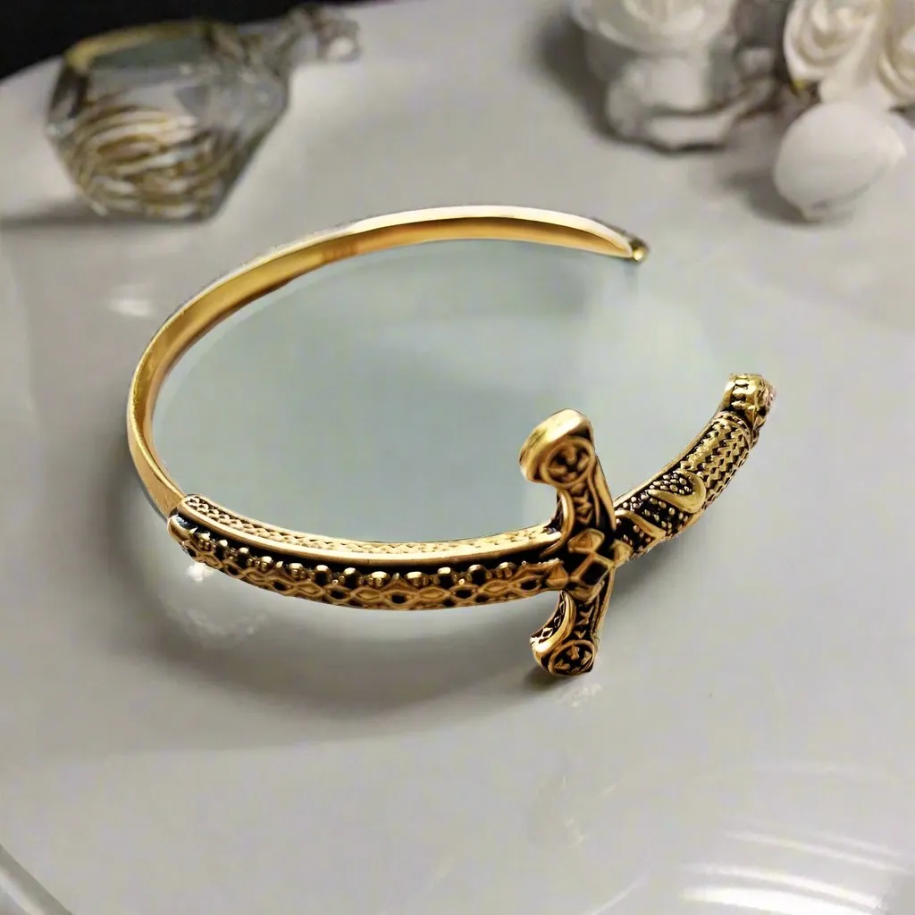 Royal Cross Sword Punk Bangle