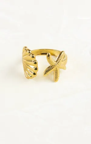 Sadie Shell & Starfish Ring