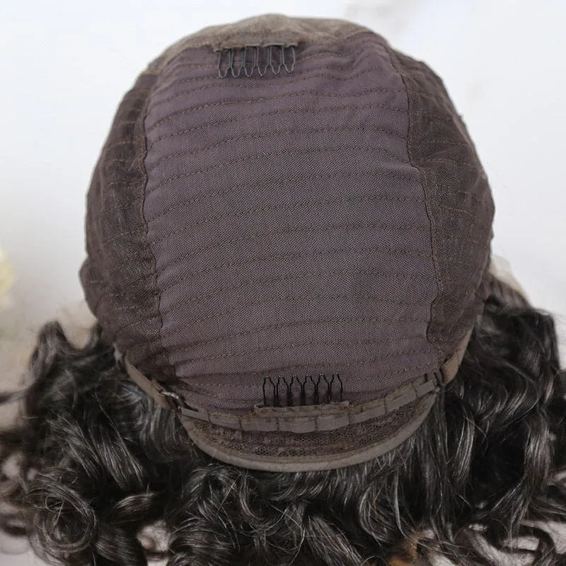 Salt & Pepper 13x6 Lace Front Bob Wig Loose Deep