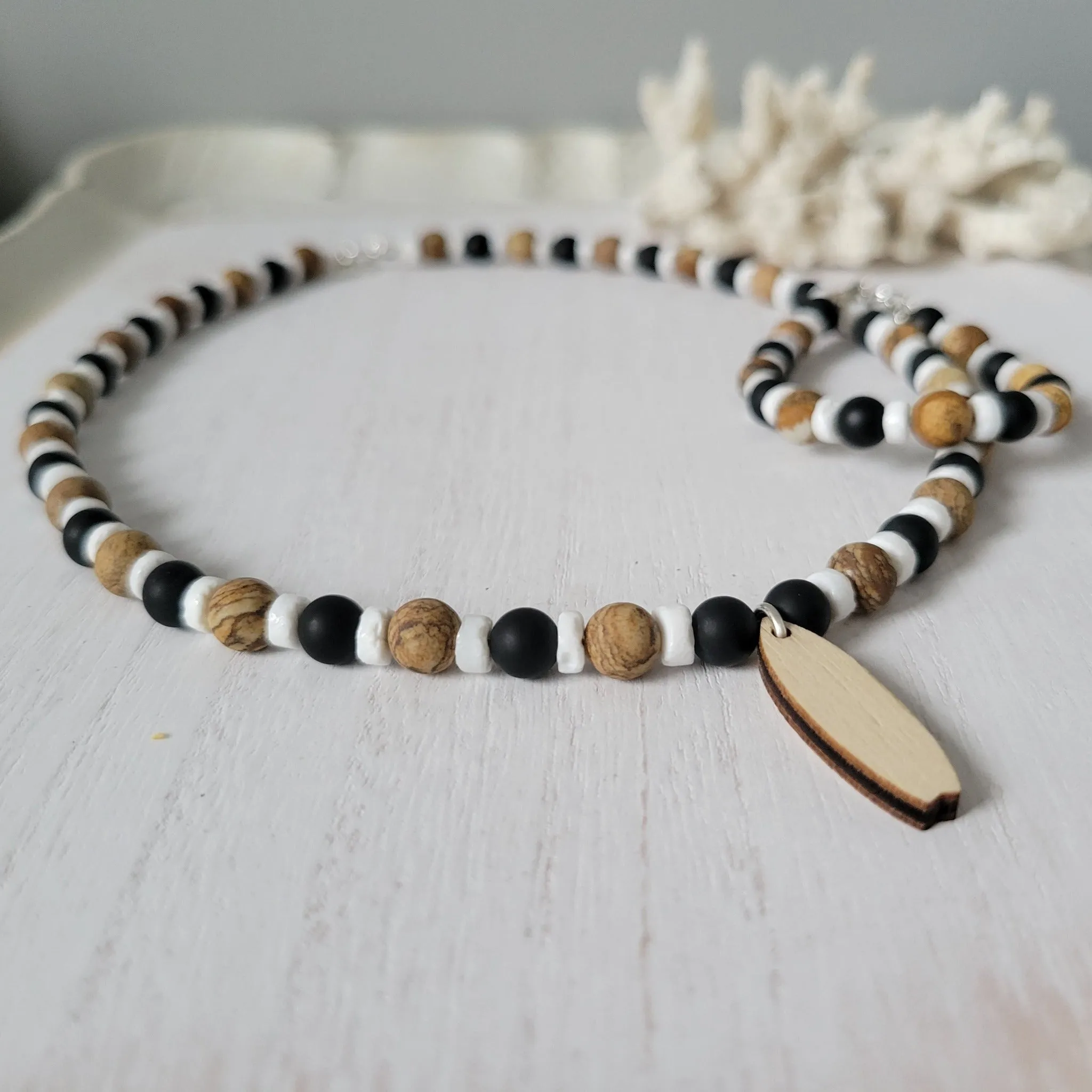 Salty Kids Surfboard Necklace and Bracelet - Set Or Each