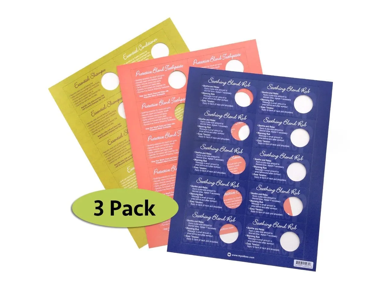 Sample Cards — 3 pack