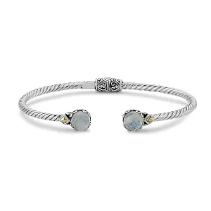 Samuel B. Rainbow Moonstone Birthstone Glow Bangle Bracelet - June