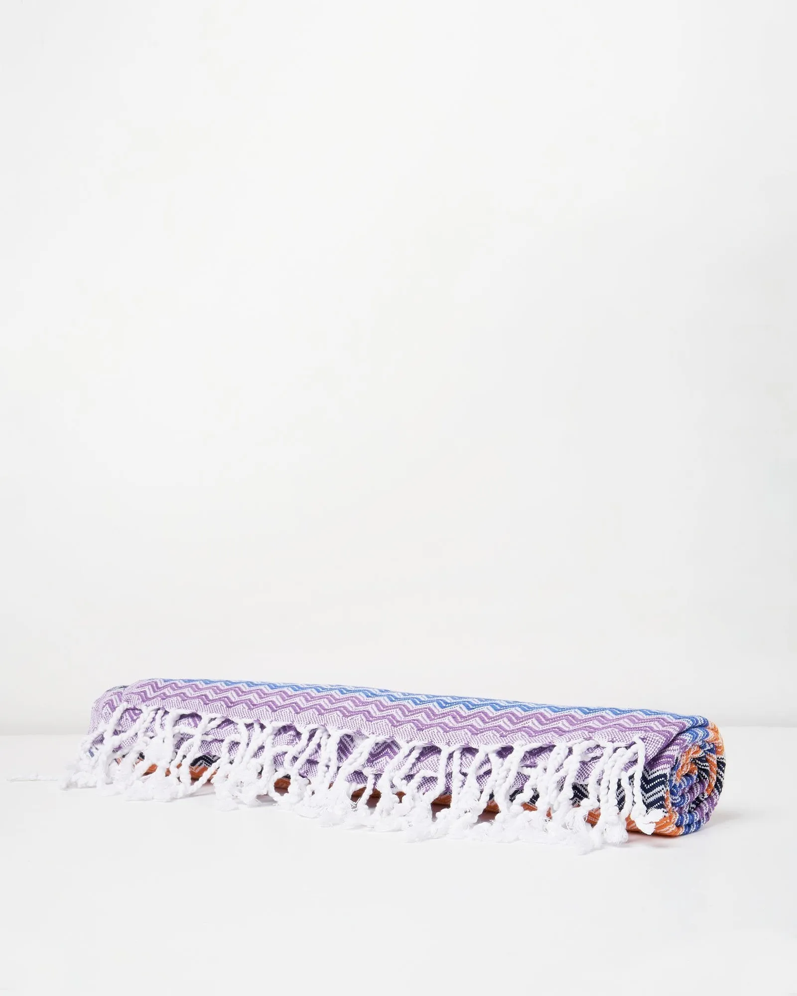 Sardinia Towel Purple, Orange, Blue