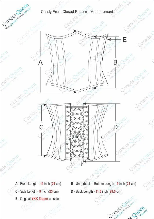 Sasha Genuine Leather Gothic Underbust Corset