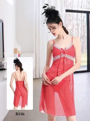 Sexy Honey Moon Bridal Short Net Nighty -  R156