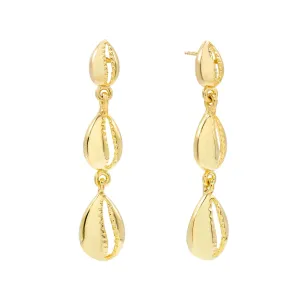 Shell Drop Stud Earring