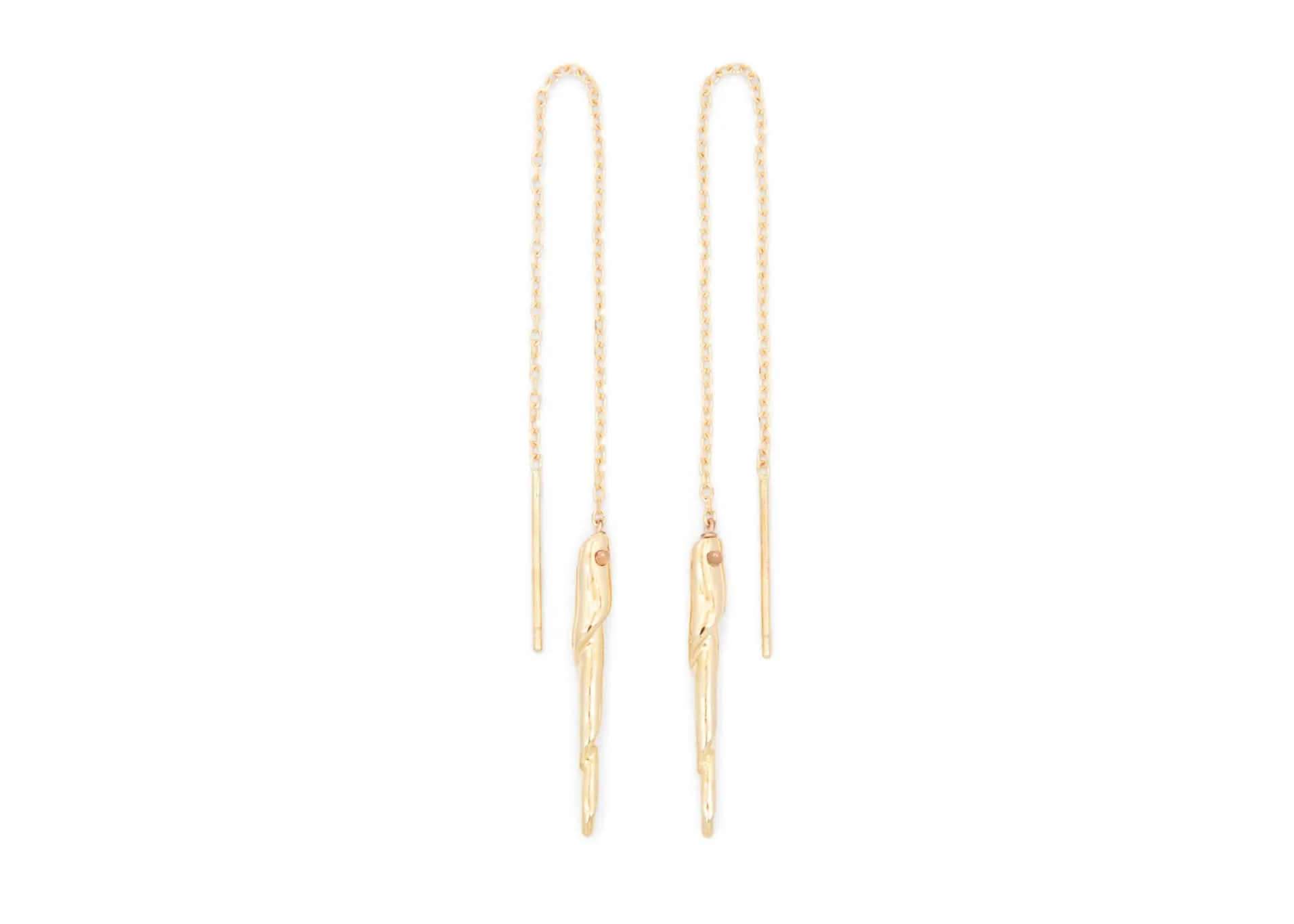 Shell Spine Threader Earrings