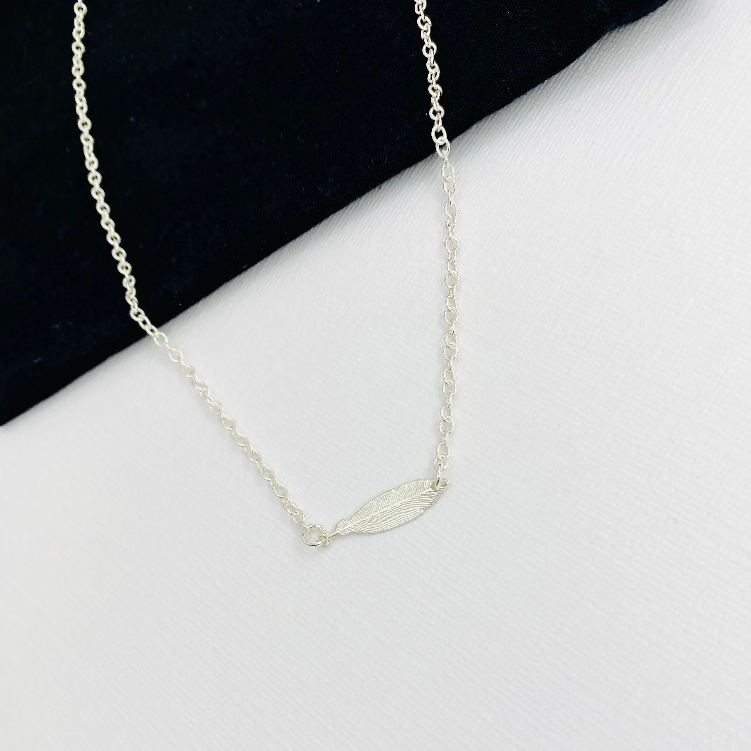 Silver Feather Necklace