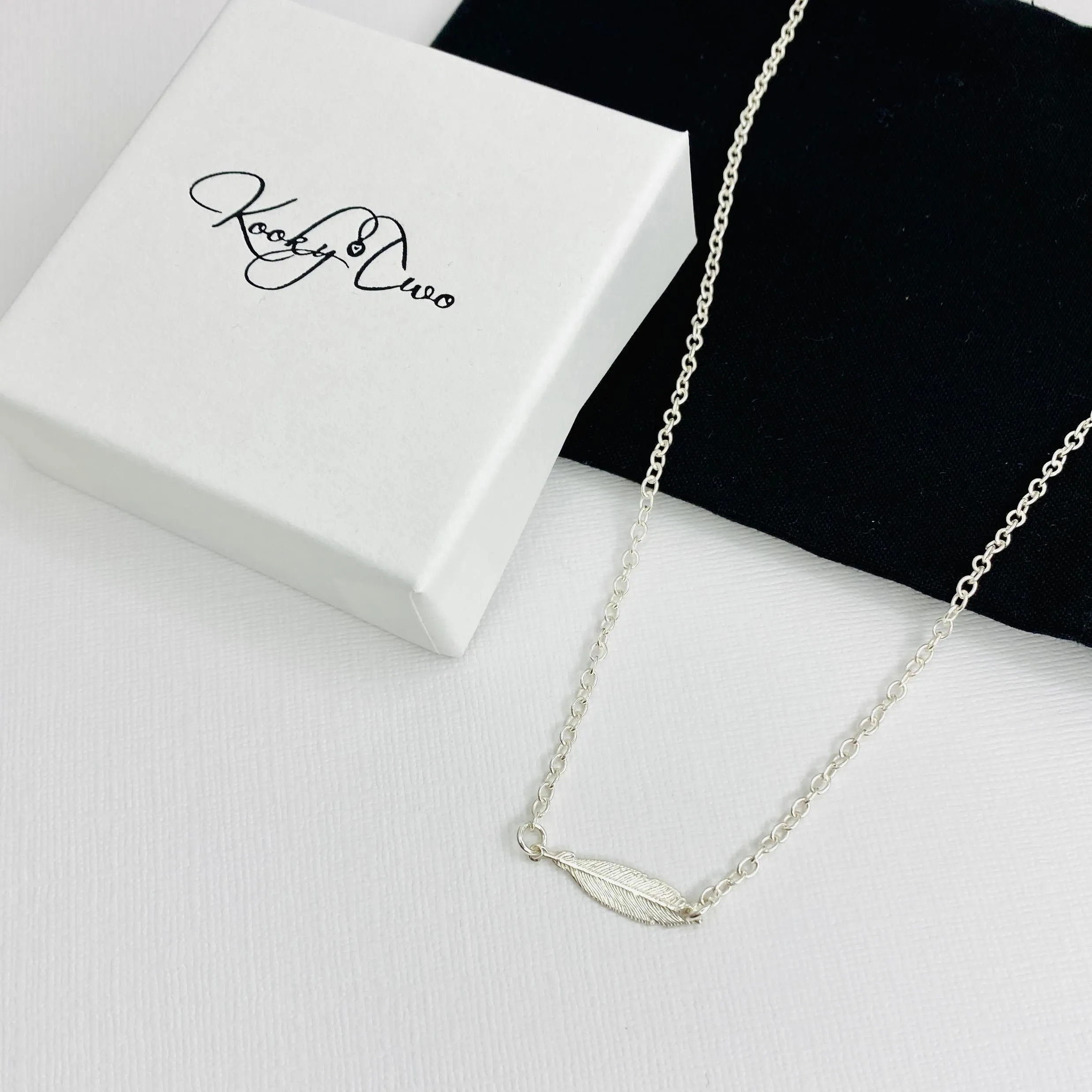 Silver Feather Necklace
