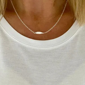Silver Feather Necklace