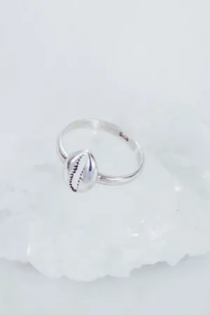 SILVER SHELL RING