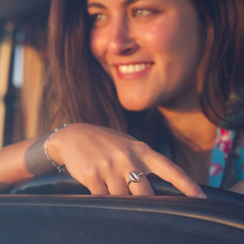 SILVER SHELL RING