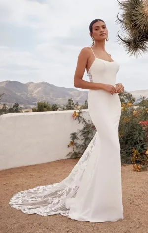 Size 12 Casablanca BL429 Arizona Ivory/Nude/Ivory Gown