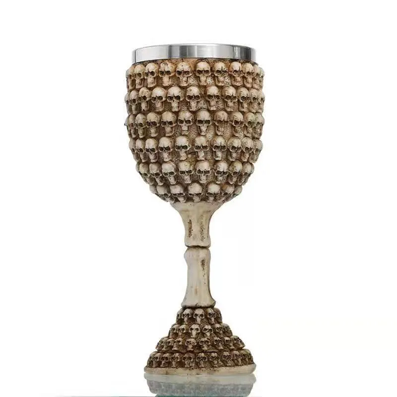 Skull Gothic Goblet Cocktail Glass
