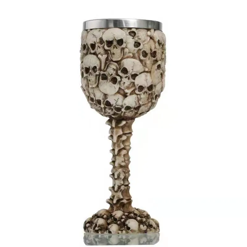 Skull Gothic Goblet Cocktail Glass
