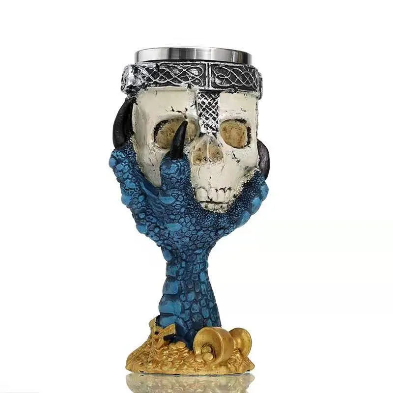 Skull Gothic Goblet Cocktail Glass