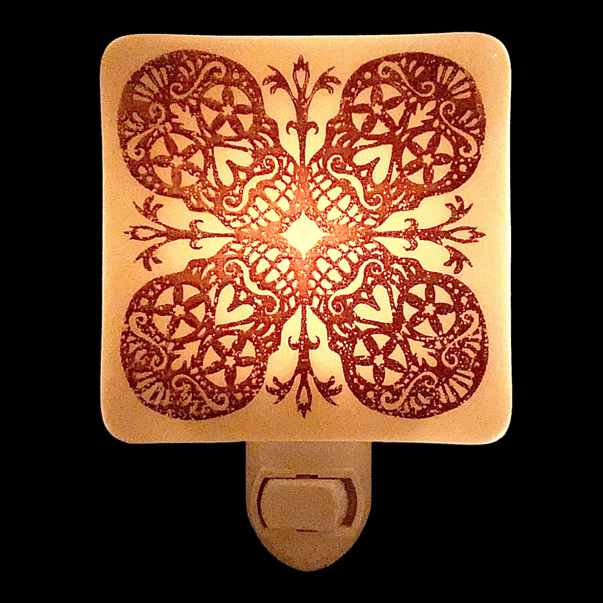Skull Kaleidoscope Pattern Night Light