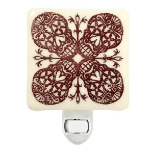 Skull Kaleidoscope Pattern Night Light