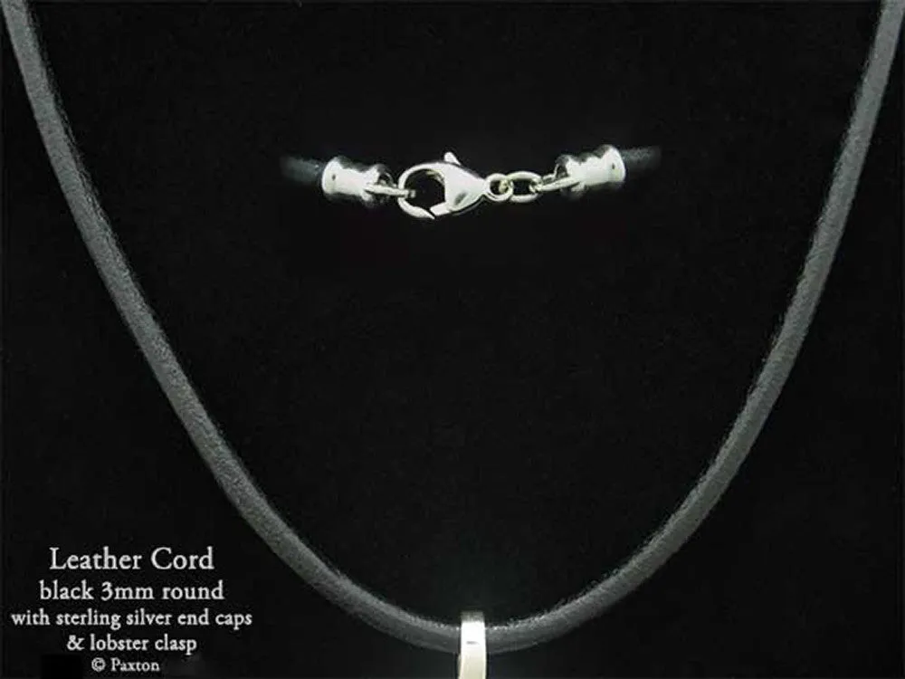 Snake Head Pendant Necklace Sterling Silver