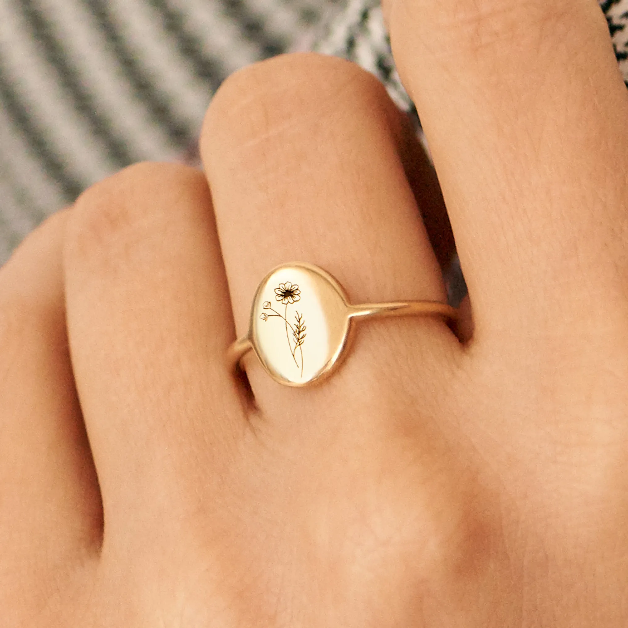 Snow Drop Ring - January Flower