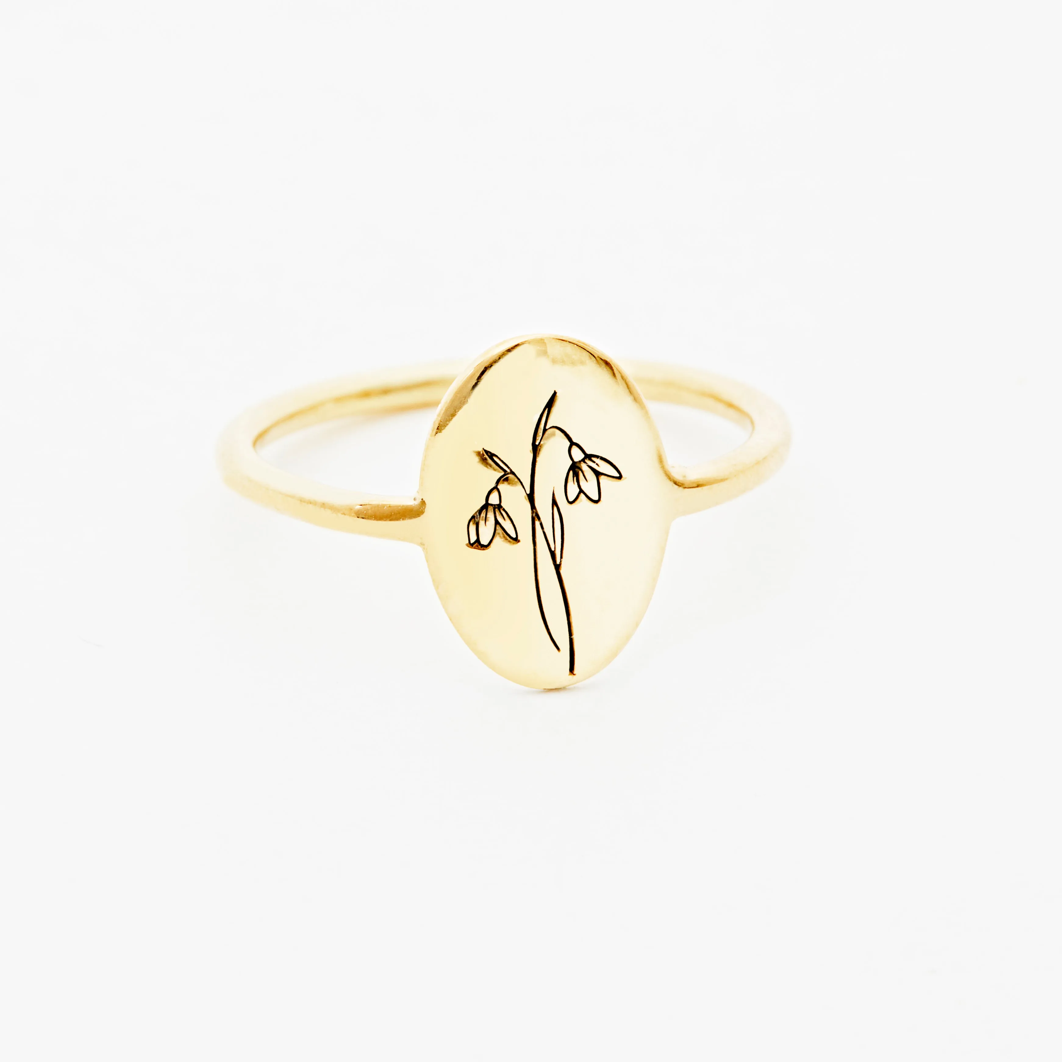 Snow Drop Ring - January Flower