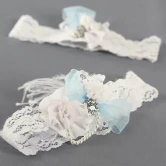Something Blue Personalized Garter