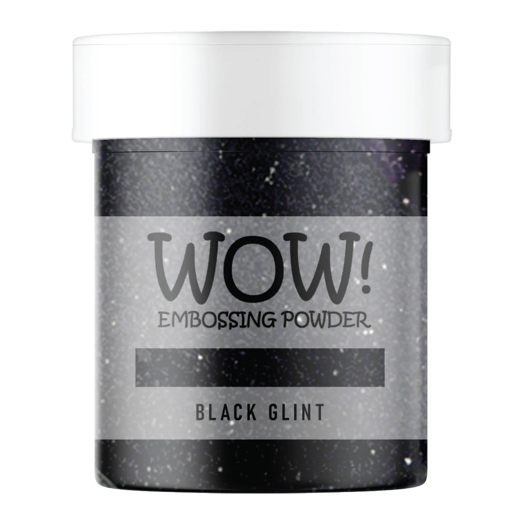 Stamps by Chloe WOW Embossing Glitter Black Glint Large Jar