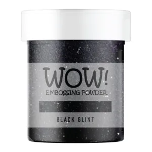 Stamps by Chloe WOW Embossing Glitter Black Glint Large Jar