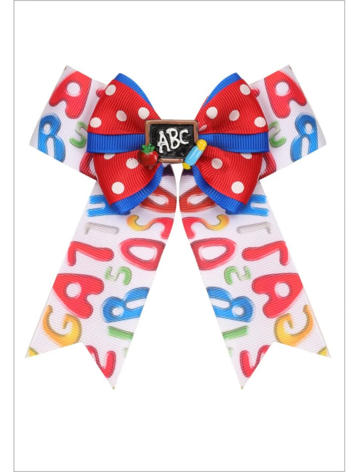 Star Pupil Printed Hair Bow