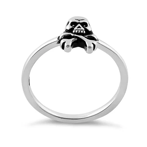Sterling Silver Jolly Roger Skull Ring