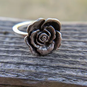 Sterling Silver Rose Ring