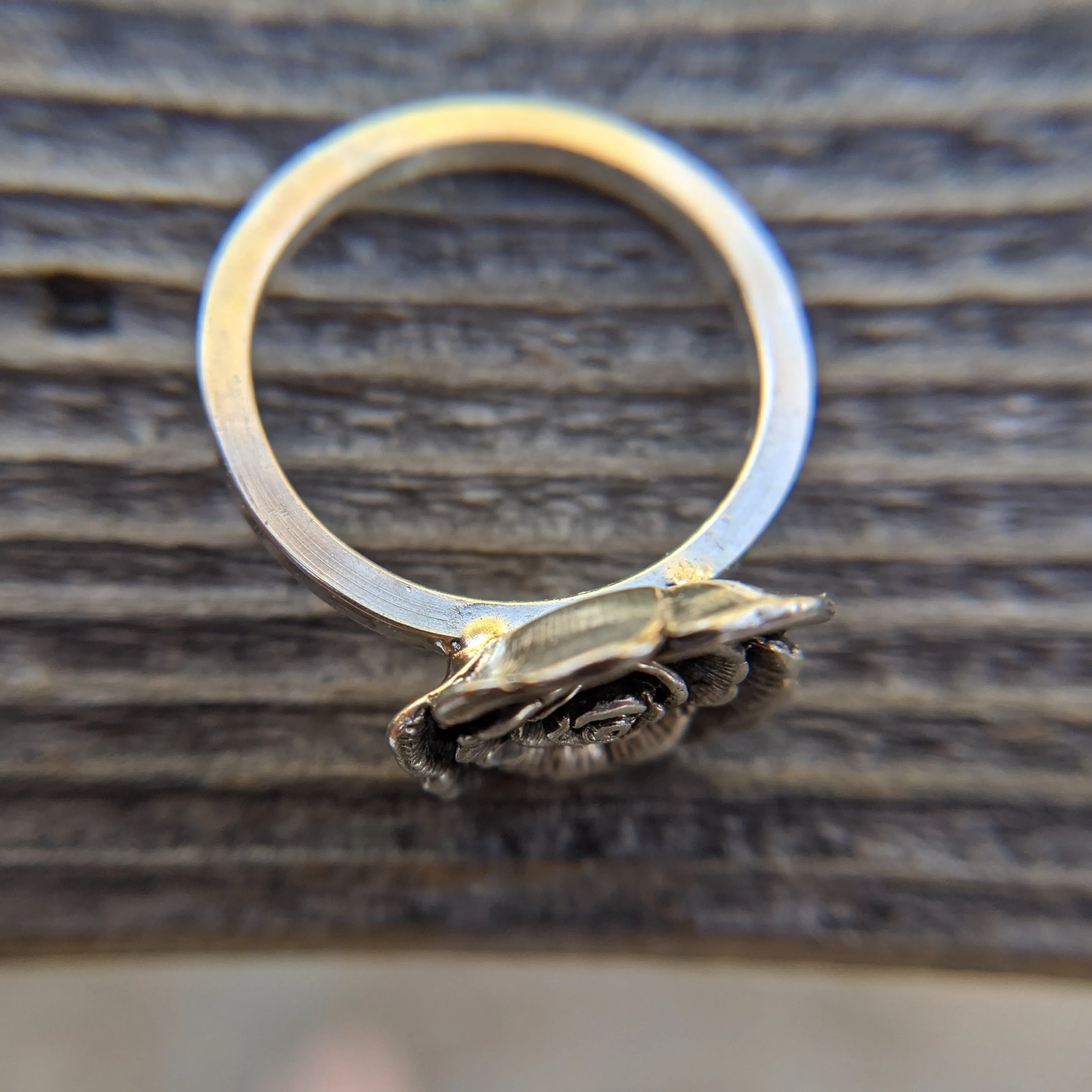 Sterling Silver Rose Ring