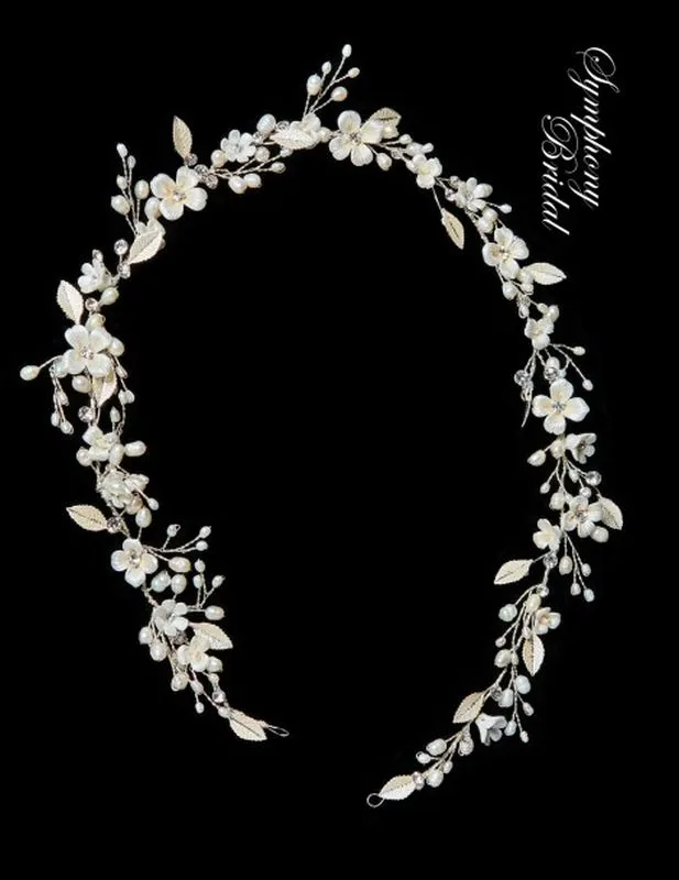 Symphony HW655 Ivory/Silver Hair Accessory