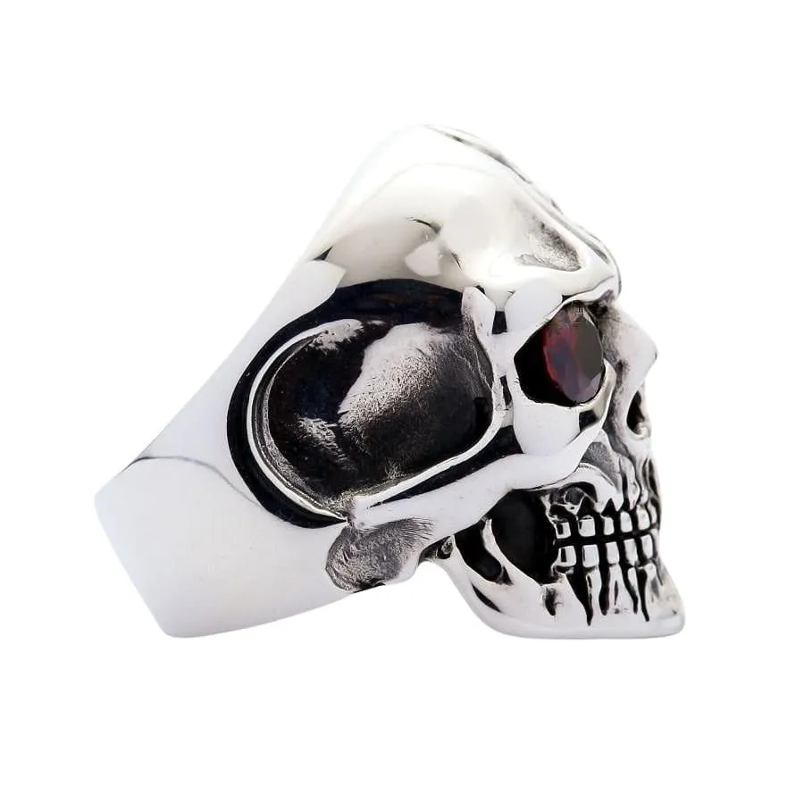 Terminator Cyborg Sterling Silver Skull Ring