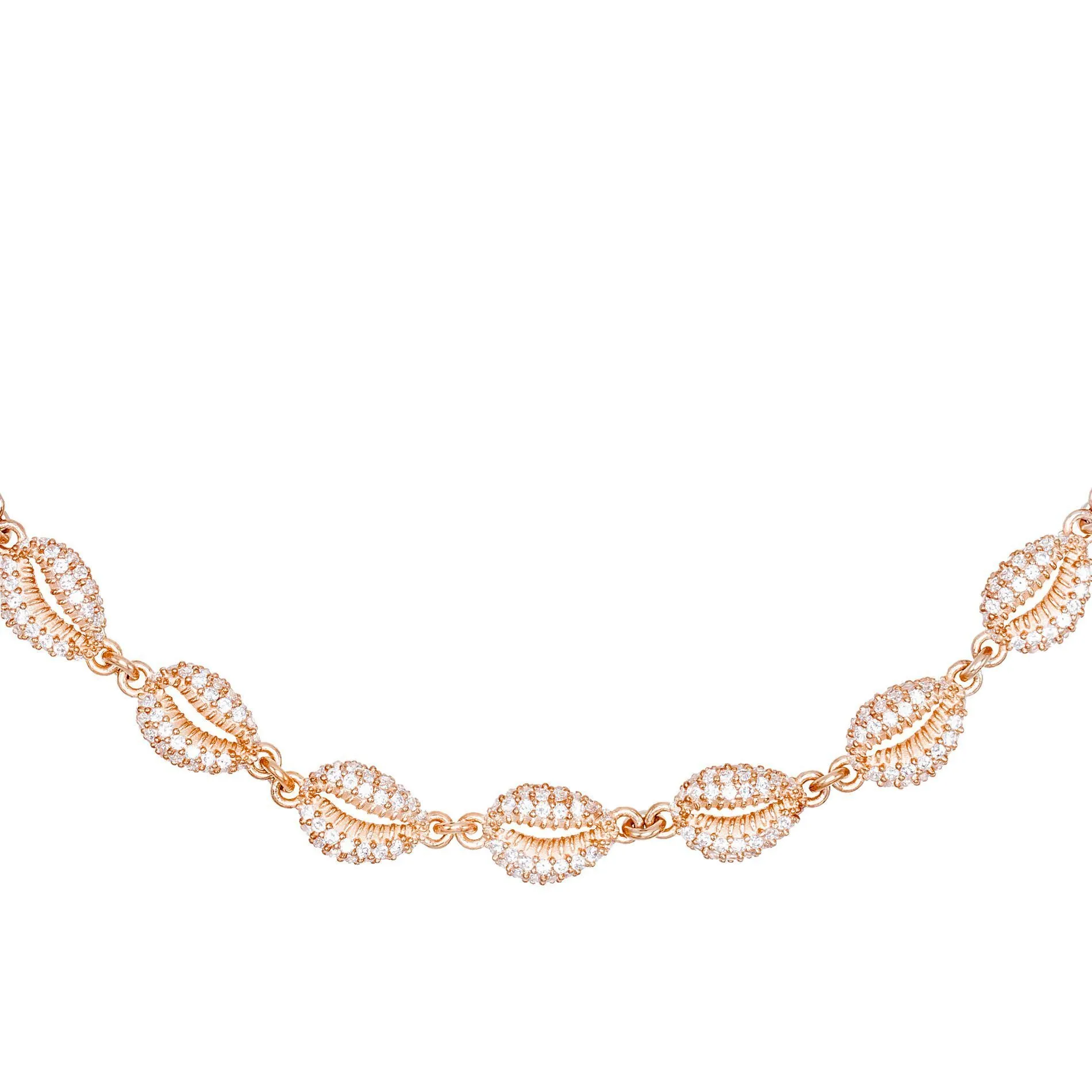 Thin Pavé Shell Choker