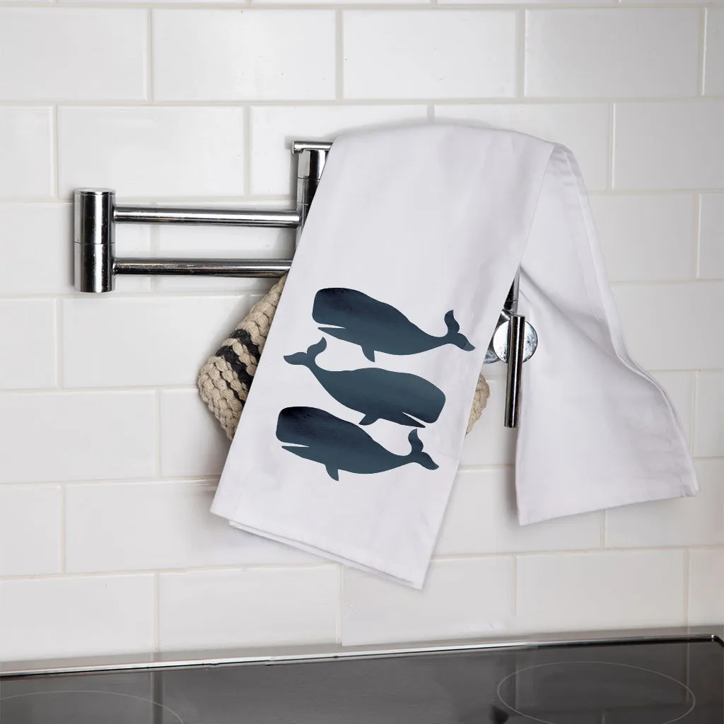 Three Whales Tea Towel