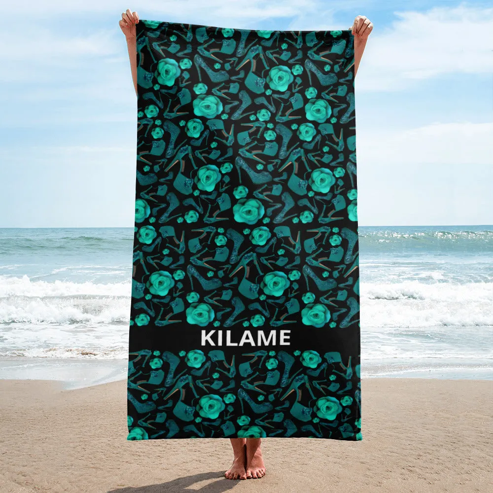 Towel 'Rose verdi'